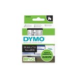 DYMO Ruban d'étiquette D1 noir/transparent,