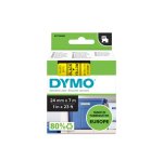 DYMO Ruban d'étiquette D1 noir/jaune,24 mm x 7 m