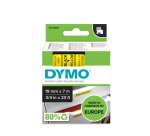 Cinta de poliéster Dymo D1 negro sobre amarillo de 19 mm S0720880