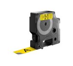 Cinta de poliéster Dymo D1 negro sobre amarillo de 19 mm S0720880