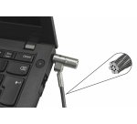 DICOTA D31886 câble antivol Noir, Argent 2 m