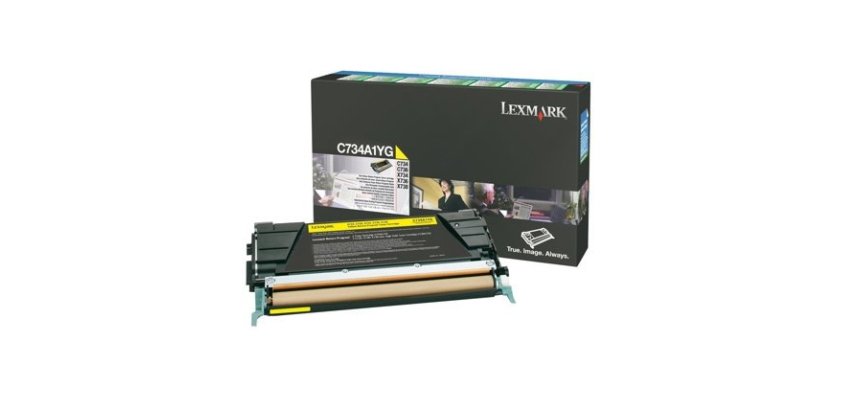 Lexmark C734A1YG Cartouche de toner 1 pièce(s) Original Jaune
