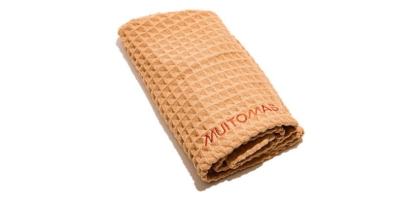 Muitomas HAIRTOWELPF asciugamano per capelli Pesca Microfibra