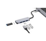 DLH Hub USB-C (M) avec 4 ports USB-A (F)