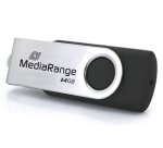 MediaRange MR1953 USB flash drive 64 GB USB Type-C 3.2 Gen 1 (3.1 Gen 1) Black, Silver