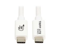 Tripp Lite U521-1P0M-WH câble USB USB4 Gen 2x2 1 m USB C Blanc