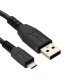 DLH CABLE USB-A VERS MICRO USB NOIR 1M