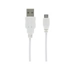 DLH Cable USB-A vers micro USB blanc 1m