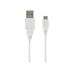 DLH Cable USB-A vers micro USB blanc 1m