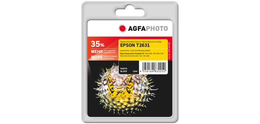 AgfaPhoto APET263PBD cartouche d'encre 1 pièce(s) Photo noire