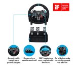 Logitech G 941-000112 game controller Zwart USB Stuurwiel + pedalen Analoog PC, PlayStation 4, PlayStation 5, Playstation 3