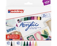 Marqueur edding start easy nordic pochette 8 unites