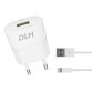 DLH CHARGEUR SECTEUR USB 5W AVEC CABLE APPLE LIGHTNING POUR IPHONE