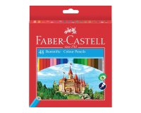 FABER-CASTELL Crayons de couleur CASTLE, étui de 48
