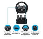 Logitech G 941-000123 game controller Zwart USB Stuurwiel + pedalen Analoog/digitaal PC, Xbox One, Xbox Series S, Xbox Series X