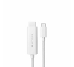 HYPER HD6007WHGL câble HDMI 2,5 m USB-C HDMI Type A (Standard) Blanc