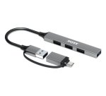 Port Designs 900160 hub & concentrateur USB Type-C 5000 Mbit/s Argent