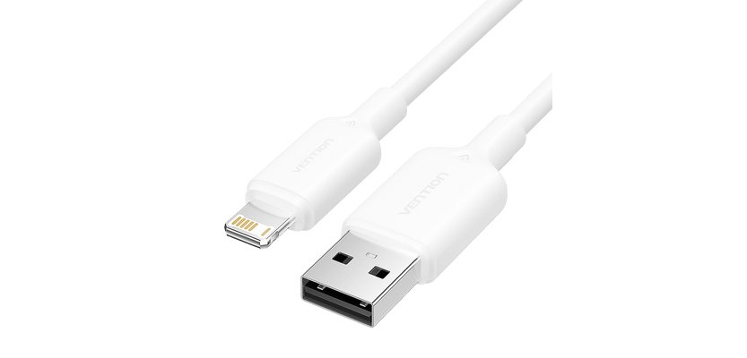 Vention LAMWH cable de conector Lightning 2 m Blanco