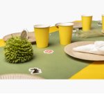 Assiette exacompta carton rond diam. 23cm coloris kraft paquet 20 unites