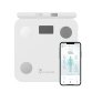 Techmade TM-SCALE2 bilance pesapersone Quadrato Bianco Bilancia pesapersone elettronica