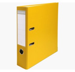 Classeur levier exacompta a4 polypropylène 22/10e dos 80mm coloris jaune