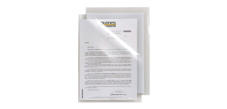 Cartellina a L Poli 150 - A4 - PP - liscio pesante - Sei Rota - conf. 25 pezzi