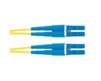 Panduit 1m OS2 LC Duplex Cable de fibra óptica e InfiniBand Azul, Amarillo