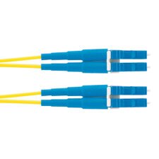 Panduit 1m OS2 LC Duplex Cable de fibra óptica e InfiniBand Azul, Amarillo