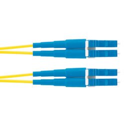 Panduit 1m OS2 LC Duplex Cable de fibra óptica e InfiniBand Azul, Amarillo