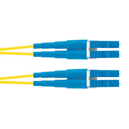 Panduit 1m OS2 LC Duplex Cable de fibra óptica e InfiniBand Azul, Amarillo