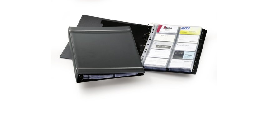 Classeur à anneaux pour cartes de visite VISIFIX, A4