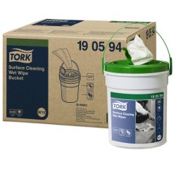 Lingette tork w15 humide nettoyage surface texture     resistante 1 seau 58          lingettes