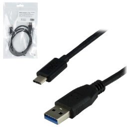 MCL USB 3.1 Type-C / USB 3.0 Type-A 1 m câble USB USB 3.2 Gen 1 (3.1 Gen 1) USB C USB A Noir