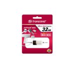 Transcend JetFlash 890 32GB lecteur USB flash 32 Go USB Type-A / USB Type-C 3.2 Gen 1 (3.1 Gen 1) Noir, Argent