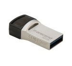 Transcend JetFlash 890 32GB lecteur USB flash 32 Go USB Type-A / USB Type-C 3.2 Gen 1 (3.1 Gen 1) Noir, Argent
