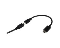 MCL USB31-CM/2HBFCE câble USB USB 2.0 0,17 m USB C USB A Noir