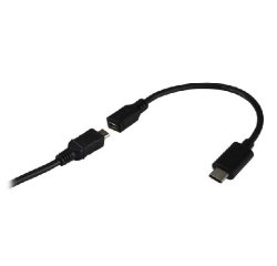 MCL USB31-CM/2HBFCE câble USB USB 2.0 0,17 m USB C USB A Noir