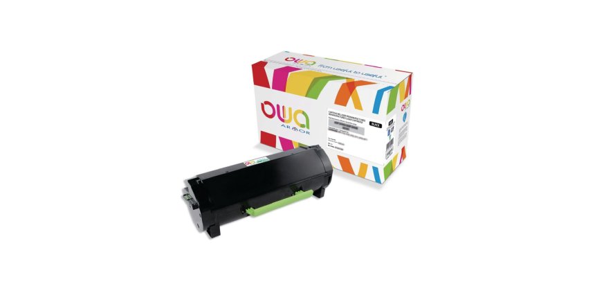 Toner remanufacturé OWA - haute capacité - Noir - pour LEXMARK 60F2H00, 60F2H0E