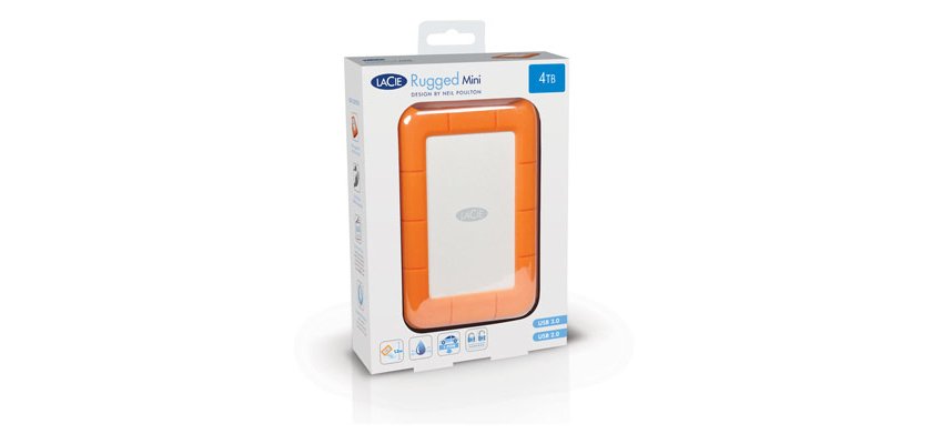 LaCie Rugged Mini disque dur externe 2 To 5400 tr/min Micro-USB B 3.2 Gen 1 (3.1 Gen 1) Orange, Argent