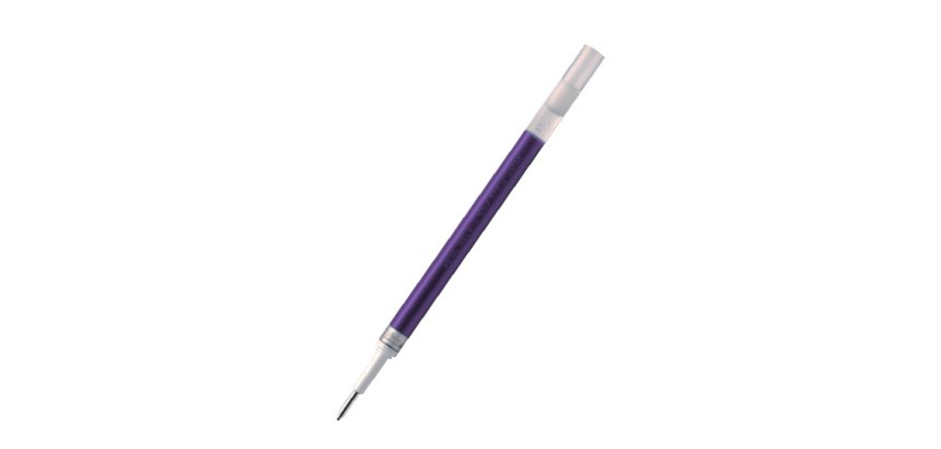 Recharge roller pentel encre gel bl77 bl107 encre fluide   douce lumineuse pointe        moyenne sechage rapide violet