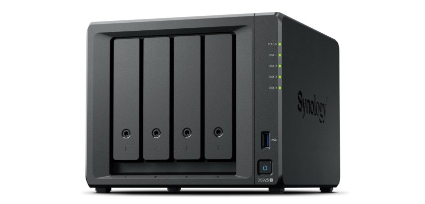 Synology DiskStation DS925+ server NAS e di archiviazione Ryzen Embedded V1500B 4 GB DDR4 0 TB Nero