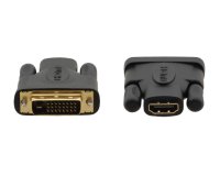 Kramer Electronics 99-9497001 cambiador de género para cable DVI–D HDMI Negro, Oro