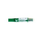 Marqueur pilot v-board master recycle effacable a sec et    rechargeable pointe biseautee large 6 mm coloris vert