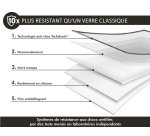 FORCEGLASS Film protection Verre trempé anti choc pour iPhone 14 Pro