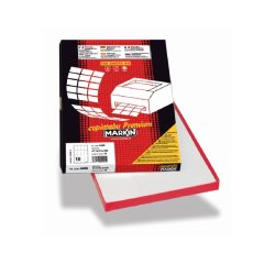 Etichette adesive C/509 - in carta - permanenti - 210 x 148,5 mm - 2 et/fg - 100 fogli - verde - Markin