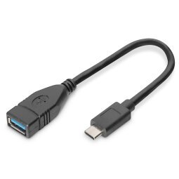 Digitus Cable adaptador USB Type-C, OTG, Type-C a A