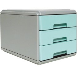 ARDA 19P3PPASBL organizzatore per cassetto di scrivania Azzurro