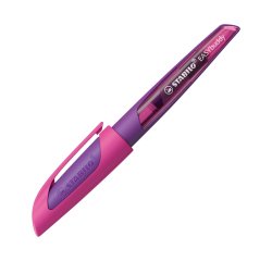 Stylo-plume stabilo easybuddy twilight sky plume m standard pour gaucher et droitier      coloris rose/violet fonce