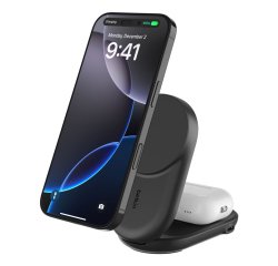 Belkin Qi2 Fitness tracker, Hoofdtelefoons, Smartphone, Smartwatch Zwart USB Draadloos opladen Snel opladen Binnen
