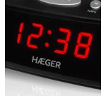 Haeger RA-06B.005B despertador Reloj despertador digital Negro